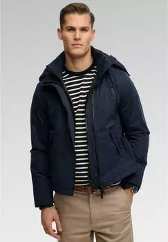 Superdry Microfibre Arctic Windcheater Jacke mit Kapuze, Gewaschen (M5012422A-49P) darkest navy