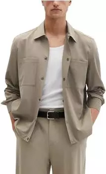 Marc O'Polo Short Jacket Tech Wool Blend frozen taupe
