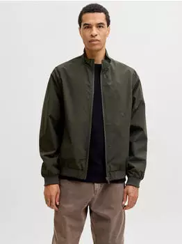 Jack & Jones Jprblualves Harrington Faux Suede Jacket (12288895) dunkelgr&uuml;n