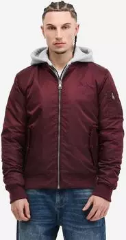Lonsdale Clifton All Seasons Kapuzenjacke Slim Fit (115482) oxblood