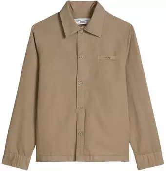 Marc O'Polo Overshirt Regular Fit braun