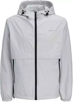 Jack & Jones JJEADAM DOVER JACKET SN Funktionsjacke mit Kapuze (5715869971105) grau