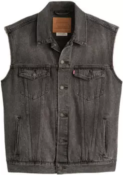 Levi's Relaxed Trucker Denim Vest Relaxed Fit (A5789) night owl vest/black marl