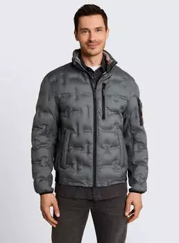 Tom Tailor Bomber Jacket Regular Fit mit reflektierenden Details oliv