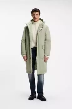 Hugo Boss Wattierter Parka mit verstellbaren Details - Style Omod 50565543 Hellgrün