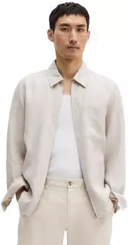 Marc O'Polo Kurzjacke aus reinem Leinen, Garment Washed (65315043) grau silk