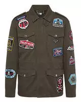 Blouson PHILIPP PLEIN "Military", Herren, Gr. S, braun (65, military), Stoff: 100%