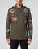 Philipp Plein Wool Long Coat With Patches (84593007) military