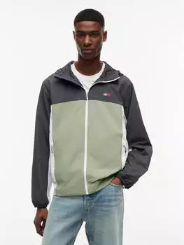 Tommy Hilfiger TJM Chicago Packable Windbreaker, verstaubar, Relaxed Fit (DM0DM23223) grün