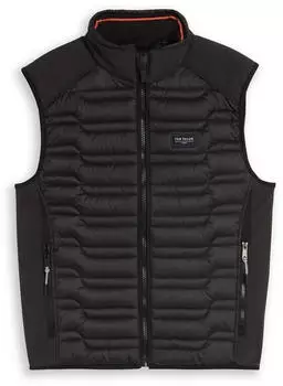 Tom Tailor Steppweste mit Stehkragen und Rei&szlig;verschluss (43928238) schwarz