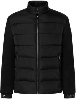 Joop! Ciscos Steppjacke mit gestrickten Ärmeln (88904553) black 001