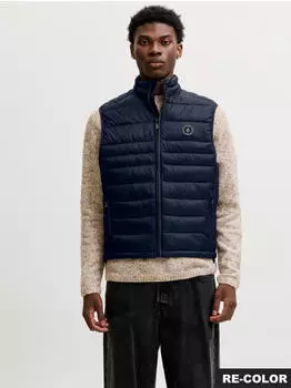 Jack & Jones JJEKINGSLEY LIGHT BODYWARMER COLLAR NOOS Steppweste Regular Fit (12298870) navy blazer