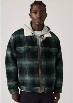 Levi's Type 3 Ext Sherpa Trucker Fleecejacke saphir/hellgrau/schwarz/wei&szlig;