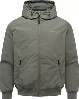 Ragwear Wesol Y Funktionsjacke mit verstellbarer Kapuze dark olive/schwarz olive