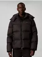 Calvin Klein Steppjacke NYLON DETACHABLE HOOD DOWN Regular fit mit Kapuze schwarz XL