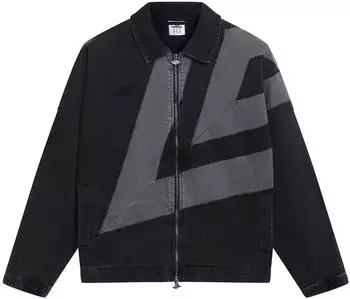 Umbro Washed Drill Jacket Outdoorjacke (Washed) nero/grigio denim/nero denim