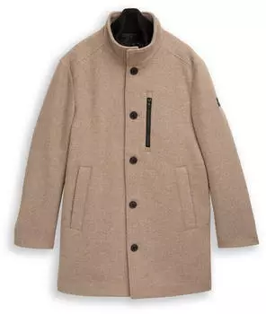 Tom Tailor 2-in-1 Wollmantel mit abnehmbarer Innenjacke (1051665) sand