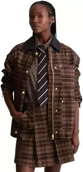 Marc O'Polo Corduroy Jacket dunkelbraun/beige