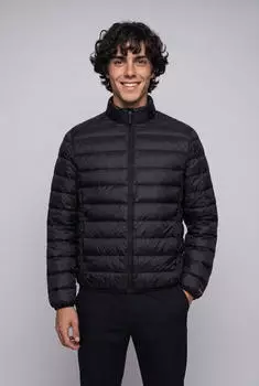 Jack & Jones JJEBERG Light Down Collar Puffer Steppjacke Regular Fit (12299065) schwarz