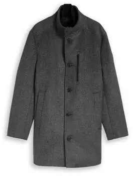 Tom Tailor Wollmantel mit abnehmbarer Innenjacke (1051665) schwarzmeliert