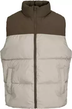Jack & Jones JJRAZE BODYWARMER Steppweste Regular Fit (59092742) string detail:cocoa blocking