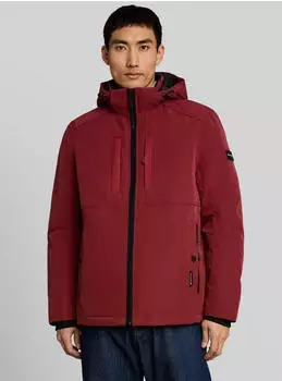 Tom Tailor Funktionsjacke mit abnehmbarer Kapuze (32365068) dunkelrot