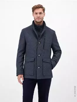 Lerros L&auml;ssiger 2in1 Mantel mit herausnehmbarer Weste - Classic Navy (2697050_48502)