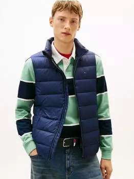 Tommy Hilfiger LT Down Vest Ext Quilted Vest with Down Padding (DM0DM20663) blue