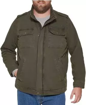 Levi's Military Jacke mit Stehkragen olivgrün