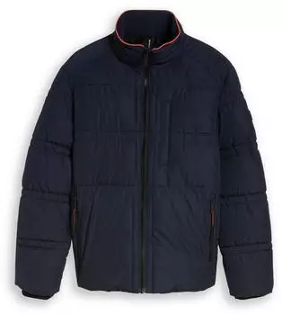 Tom Tailor Pufferjacke mit versteckter Kapuze dunkelblau