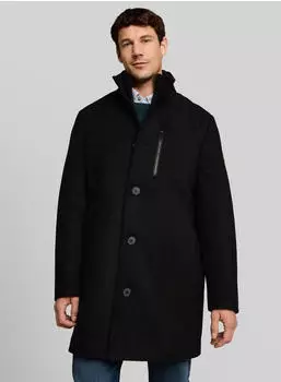 Tom Tailor Wollmantel mit abnehmbarer Innenjacke schwarz