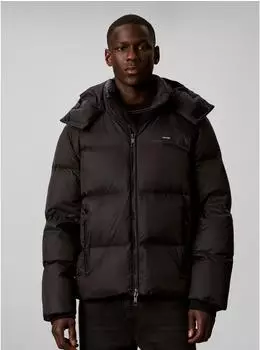 Calvin Klein Nylon Detachable Hood Down Steppjacke Regular Fit (LV04LH503G) schwarz