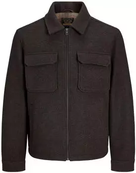 Jack & Jones Jprblurussel Wool Blend Jacket Sn (12300742) chocolate brown/detail twill