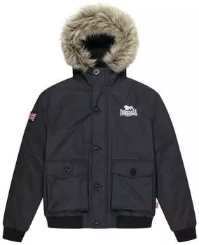 Lonsdale Farringdon Winterjacke mit Kapuze Regular Fit (117972) black/white