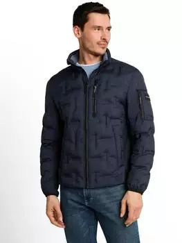 Tom Tailor Hybrid Steppjacke mit verstaubarer Kapuze (1050931) sky captain blue