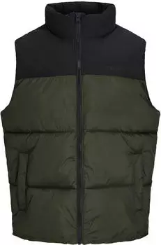 Jack & Jones JJRAZE BODYWARMER Steppweste Regular Fit (68989341) rosin detail:black blocking
