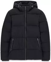Steppjacke GUESS, Herren, Gr. S, jet schwarz, Web, Obermaterial: 88% Polyamid,...