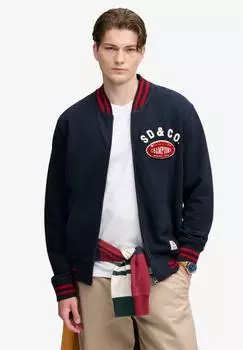 Superdry Vintage Athletic Track Zip Pullover Relaxed Fit (M2014586A) eclipse navy