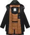 Ragwear Anderre Y Kurzmantel mit Kapuze, wasserdicht und winddicht (85445516) schwarz