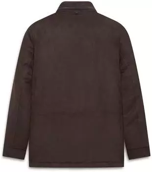 Bugatti Short Jacket Regular Fit Premium Suede Stand Collar (11447809) braun