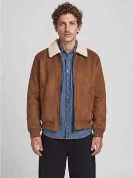 Jack & Jones JPRCCLUKE BOMBER JACKET SN Bomberjacke Regular Fit (12282444) hot fudge/creme/cognac