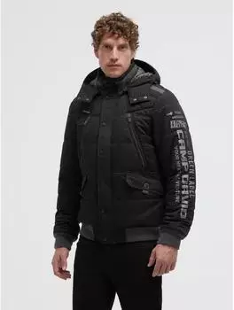 Camp David Blouson Green Pine Used Look Jacke (10820460) schwarz