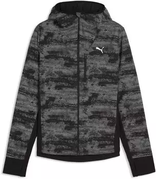 Puma Brightstride Bedruckte Jacke mit PrimaLoftÂ® Isolierung Herren Kleidung Schwarz (529008_01)