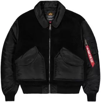 Alpha Industries CWU-45 Teddy MOD Bomber Jacket (268109) black