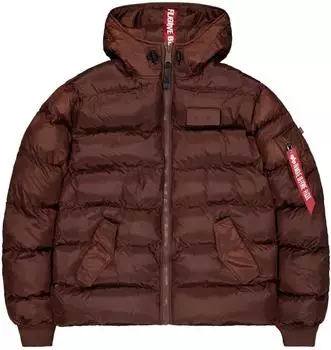 Alpha Industries Hooded Puffer Faux Down Winterjacke Größe (118113-204)