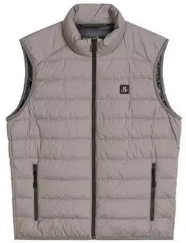 Marc O'Polo Steppweste regular mit praktischer Packtasche (5000011007) taupe