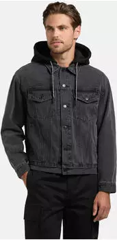 khujo Jokin Jeansjacke mit Sweat-Kapuze (23220933) schwarz