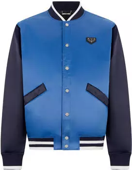 Philipp Plein Hawaii Lederblouson (13834012) middleblau