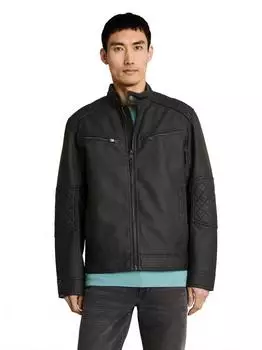 Tom Tailor 1050935 Bikerjacke in Veloursleder-Optik (1050935) black