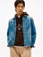 Tommy Hilfiger MW0MW41878, Tommy Hilfiger Regular Fit Jeansjacke aus reiner Baumwolle